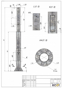 Опора силовая фланцевая ОС -400-8,0-01-г.ц. КСО-0338